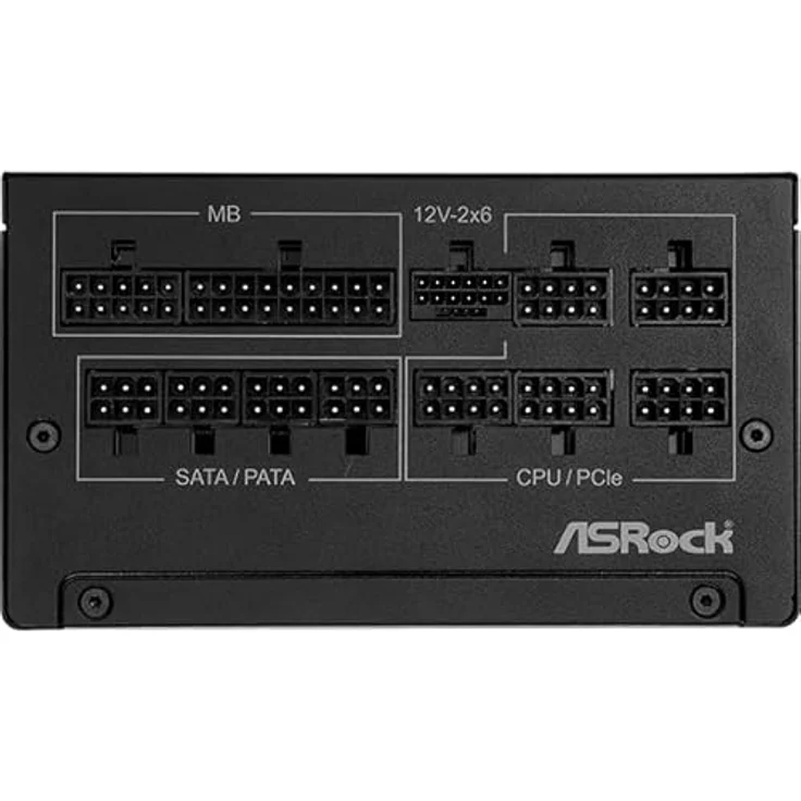 AsRock Steel Legend 1000W ATX Netzteil, 80+ Gold zertifiziert, modulares Kabelmanagement, Schwarz – Bild 3