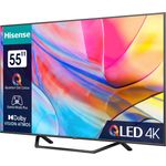 Hisense 55A7KQ (55", LCD, UHD, 2023), TV, Schwarz