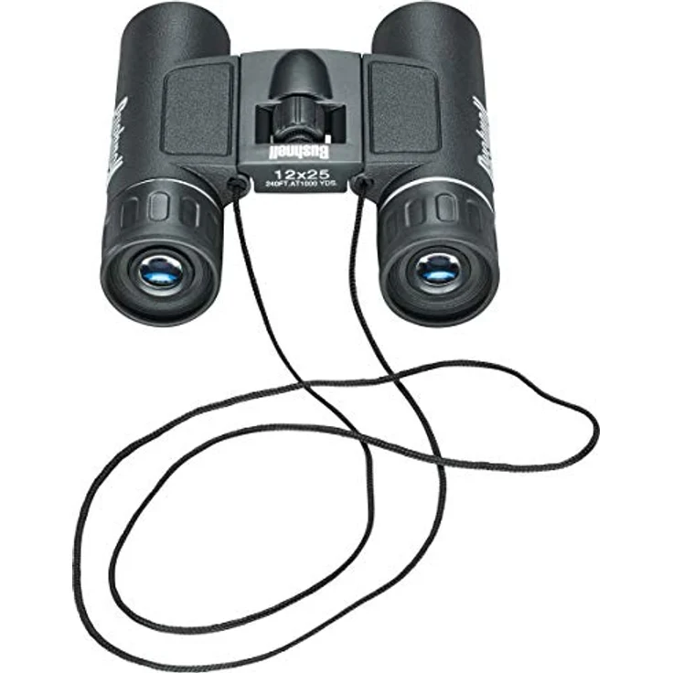 Bushnell Fernglas 12x25 Powerview - Kompakt, Hohe Vergrößerung, Detailreich, Leicht, Schwarz – Bild 2