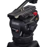 Cartoni Focus 8 (HF0800) Stativkopf mit 8kg Traglast und 75mm Halbkugel, inkl. Kameraplatte
