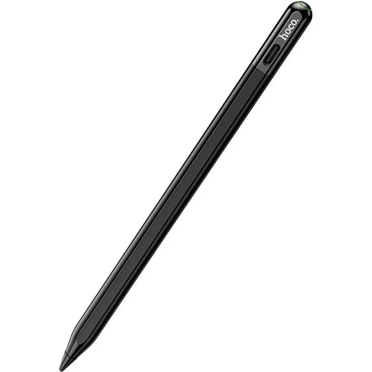 Hoco Aktiver Eingabestift für Apple-Tablet, 130 mAh, Schwarz, mit geneigter Druckempfindlichkeit und magnetischer Adsorption