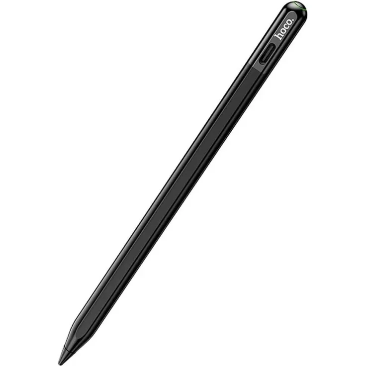 Hoco Aktiver Eingabestift für Apple-Tablet, 130 mAh, Schwarz, mit geneigter Druckempfindlichkeit und magnetischer Adsorption
