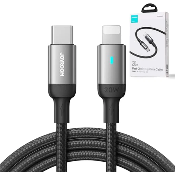 Joyroom S-CL020A10, USB Type-C auf Lightning Kabel, 20W Schnellladung, 1,2 m, Schwarz – Bild 4