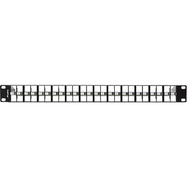LANBERG 19" Patchpanel Blank 1U 48-Port FTP für Keystone, unbestückt – Bild 4