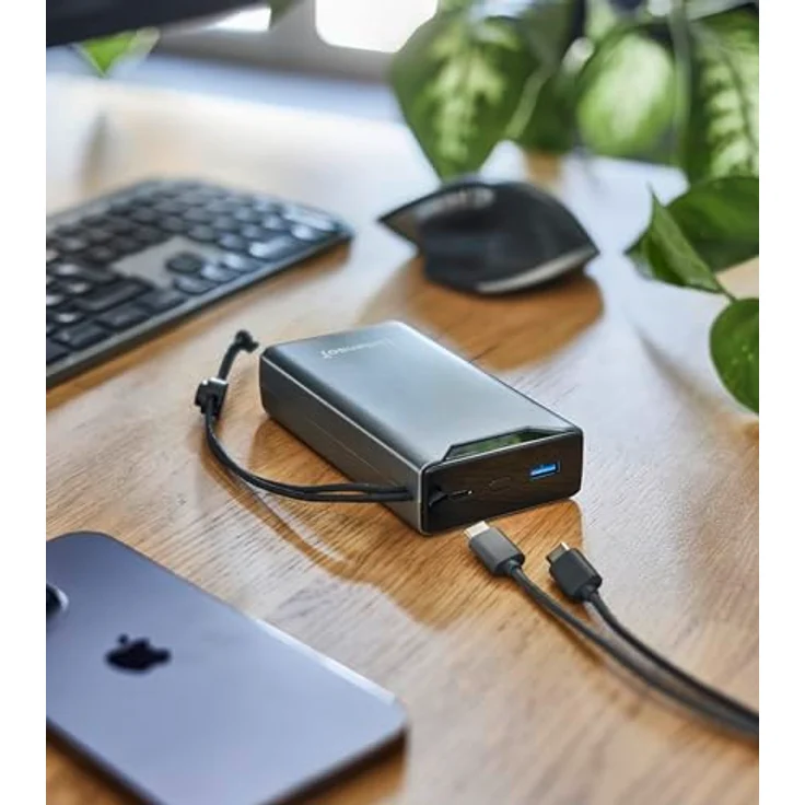 Intenso Powerbank F20000, externer Akku mit PD (20W) & QC (18W), USB-C und USB-A Anschluss, 20000mAh, Grau – Bild 5