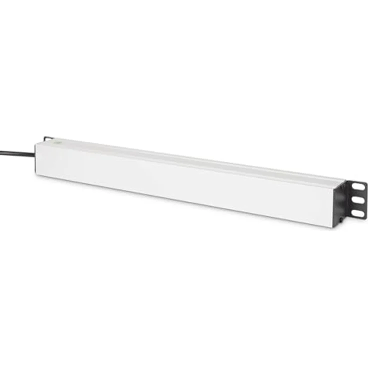 Digitus Netzwerkschrank DN-95437, 19 Zoll Steckdosenleiste mit 9 AC-Ausgängen, Schwarz/Silber, flexibel montierbar – Bild 2