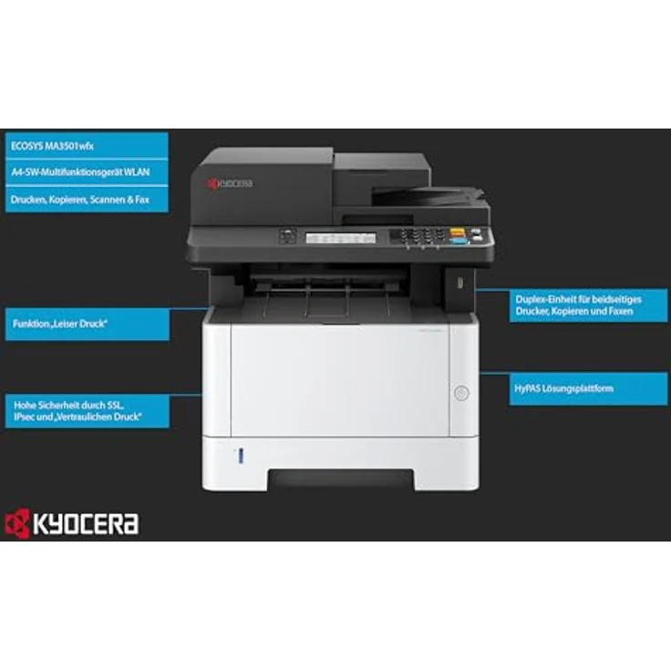 Kyocera ECOSYS MA3501wfx/Plus, Multifunktionsdrucker Laser A4 mit schneller Leistung und intuitiver Bedienung – Bild 4