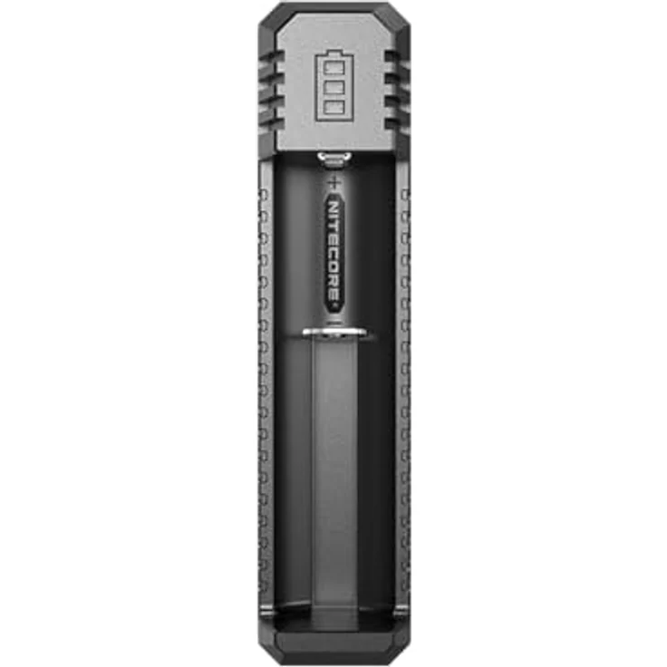 Nitecore 1fach USB-Ladegerät UI1 mit Ladestrom max. 800mAh, 3 LED, lädt 21700 mi – Bild 3