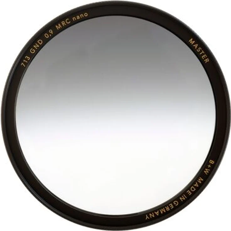 B+W Verlaufsfilter ND 0,9, 67mm mit drehbarer Messingfassung und MRC nano Vergütung, mattschwarz
