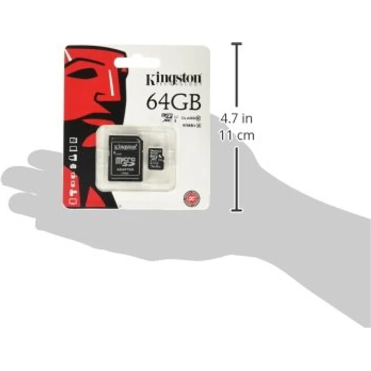 Kingston SDCX10 Micro SDHC 64GB Class 10 Speicherkarte – Bild 2