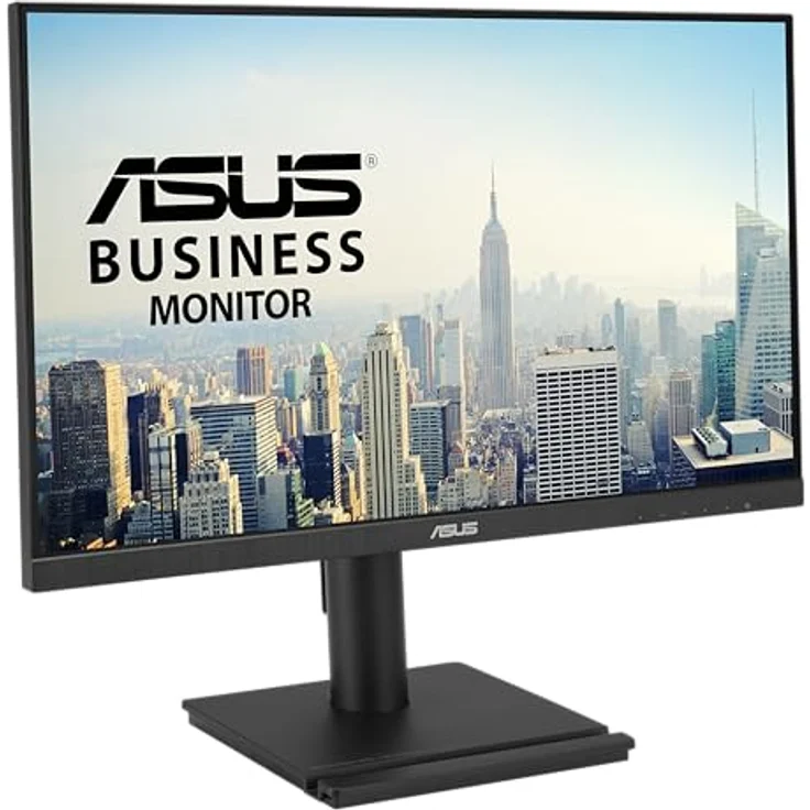 ASUS Business VA24DQFS - 24 Zoll Full HD Monitor - Rahmenlos, ergonomisch, Adaptive-Sync, EPEAT Gold - 100 Hz, 16:9 IPS Panel, 1920x1080 - DP, HDMI, D-Sub, USB Hub, Speaker - Schwarz – Bild 4