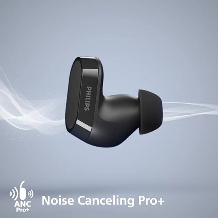 Philips Audio Fidelio T2 Noise Cancelling True Wireless In-Ear Bluetooth Kopfhörer - Hervorragende Gesprächsqualität, kompatibel mit Sprachassistent und bis zu 40 Stunden Musikwiedergabe - Schwarz – Bild 3