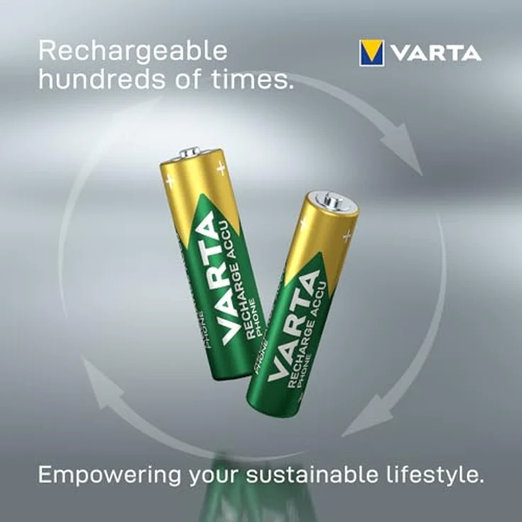 Varta Rechargeable Akku Ready2Use vorgeladener AA Mignon 2600mAh Ni-Mh Akku - 2er Pack - wiederaufladbar ohne Memory Effekt - sofort einsatzbereit – Bild 4