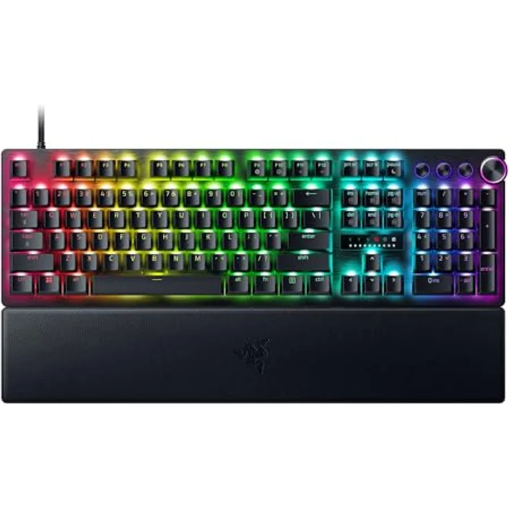 Razer Huntsman V3 Pro - Analoge optische E-Sport-Tastatur ohne Ziffernblock Snap Tap & Rapid Trigger, US-Layout | Schwarz – Bild 1
