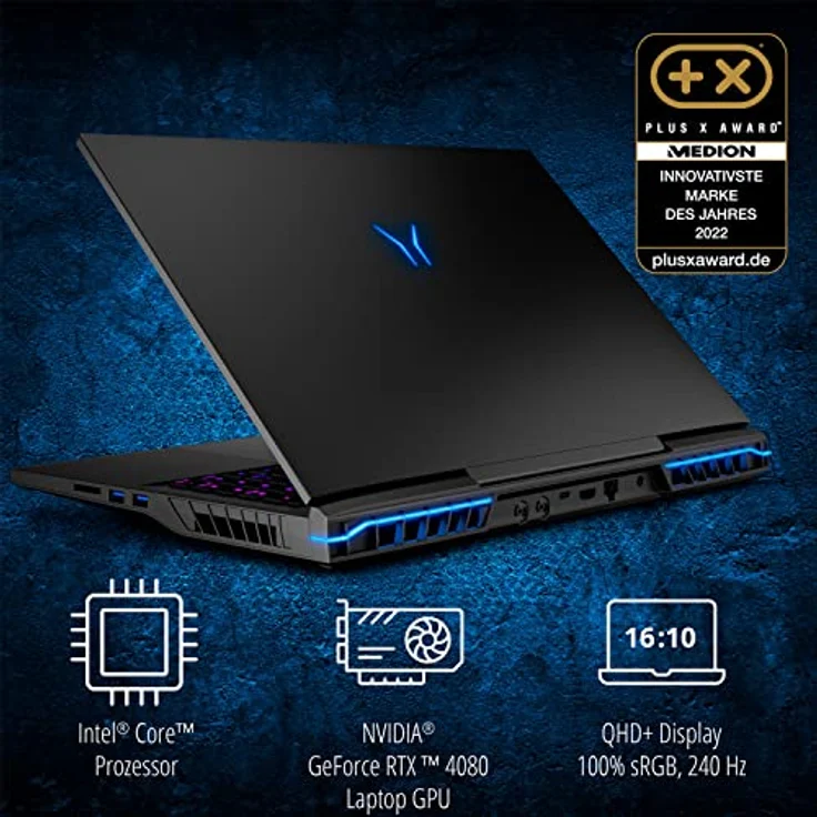 MEDION ERAZER Beast X40 43,2cm (17" Zoll 240Hz) QHD+ Gaming Notebook (Intel Core i9-13900HX, 32GB DDR5 RAM, 1TB SSD, GeForce RTX 4080 12GB GDDR6, Win 11 Home) – Bild 3