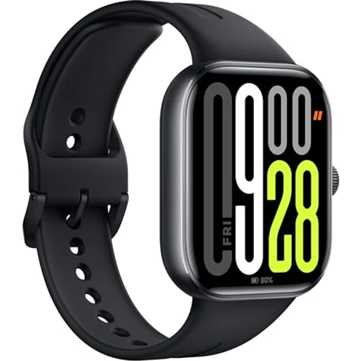 Xiaomi Redmi Watch 5 – 2.07" AMOLED, 60Hz, GNSS, Herzfrequenz & SPO₂-Sensor, Obsidian Black – Bild 2