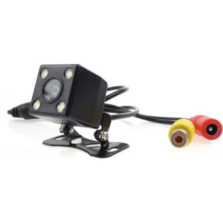 AMiO HD-315-LED Rückfahrkamera mit 4 LED Nachtsicht, 720p Auflösung, 110° Blickwinkel, Schwarz – Bild 4