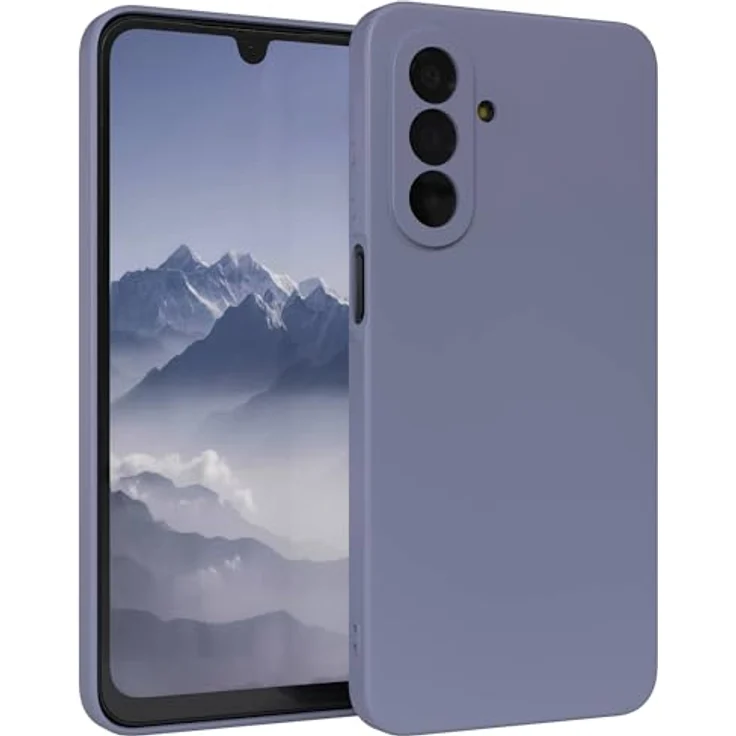 EAZY CASE Silikonhülle für Galaxy A17, dünn & stoßfest, Eisblau Matt, mit Kameraschutz und kabellosem Laden – Bild 1