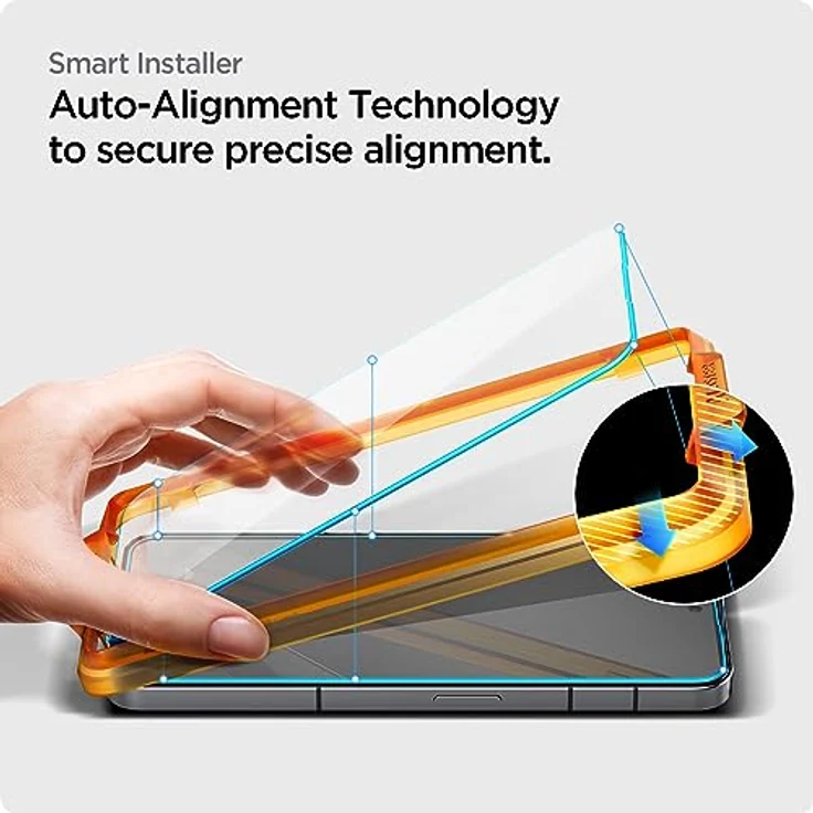 Spigen AlignMaster Schutzfolie kompatibel mit Nothing Phone (2), 2 Stück, Kratzfest, 9H Härte Folie – Bild 3