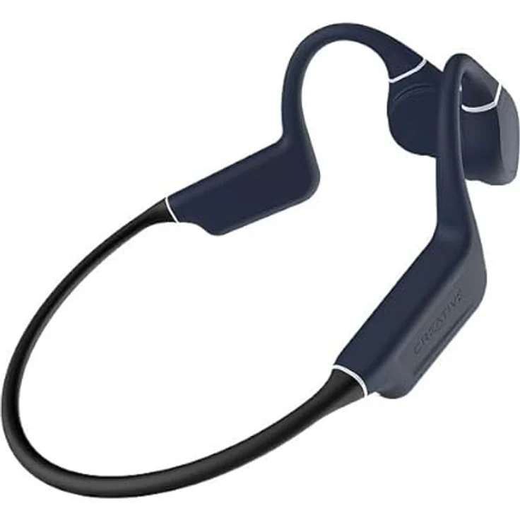 Creative Outlier Free Pro+ kabelloser, wasserdichter Bone-Conduction-Kopfhörer mit verstellbaren Wandlern, integrierter 8GB MP3, bis zu 10 Stunden Akkulaufzeit, integriertes Mikrofon(Blau und Schwarz) – Bild 3