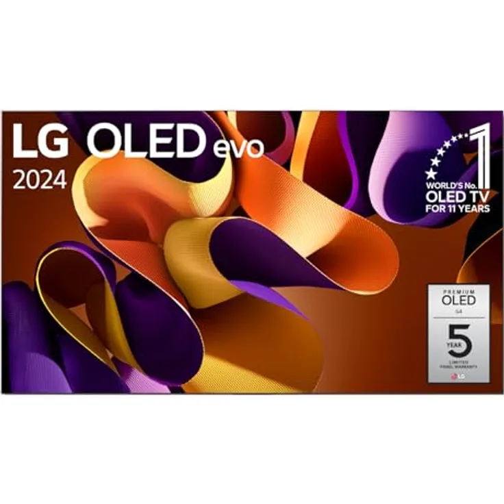 LG OLED77G48LW TV 77" (195 cm) OLED evo Fernseher (α11 4K AI-Prozessor, Dolby Vision, bis zu 120Hz) [Modelljahr 2024], Schwarz