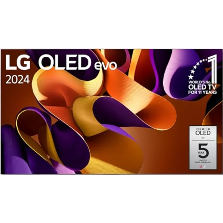 LG OLED77G48LW TV 77" (195 cm) OLED evo Fernseher (α11 4K AI-Prozessor, Dolby Vision, bis zu 120Hz) [Modelljahr 2024], Schwarz – Bild 1