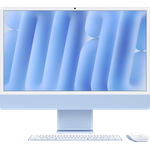 Apple iMac 24" (2024), MD2T4D/A, Apple M4 10-Core GPU, 24 GB RAM, 512 SSD, Blau