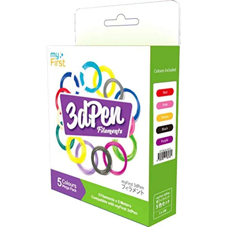 Oaxis myFirst 3dPen Filaments, Warm Color 5er Pack