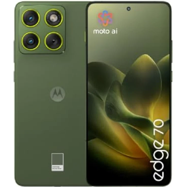 Motorola edge 70, Smartphone mit 6.7" AMOLED Display, 50MP Kamera, 12GB RAM, 512GB Speicher, 5G, Schwarz – Bild 1