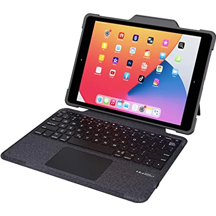 DEQSTER Rugged Touch Keyboard Folio für iPad 10.2" (7./8./9. Generation) - Tastatur Hülle – Bild 3