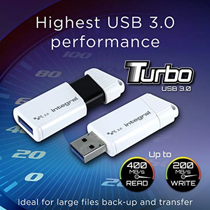 Integral Memory Turbo Flash Stick, Weiß weiß weiß 256 GB – Bild 3