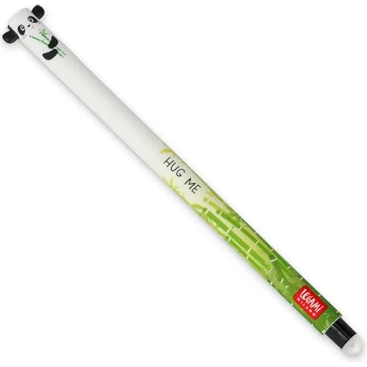 Legami Gelschreiber Panda, EP0001, löschbar, Gehäuse weiß, 0,7mm, Schreibfarbe schwarz – Bild 1