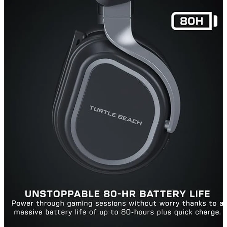 TURTLE BEACH Stealth 700 Gen 3 PS, kabelloses Over-ear Gaming-Headset mit 80 Stunden Akkulaufzeit und K.I.-Noise Reduction, schwarz – Bild 4