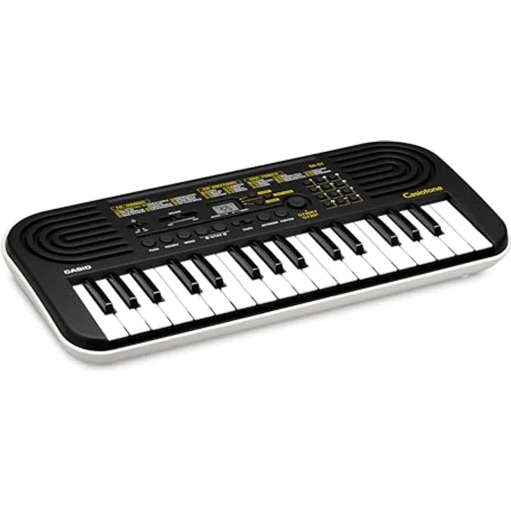 CASIO SA-51 Mini-Keyboard, vielseitig einsetzbares Home-Keyboard in schwarz/weiß mit Hall-Effekt und intuitiver Bedienung – Bild 3