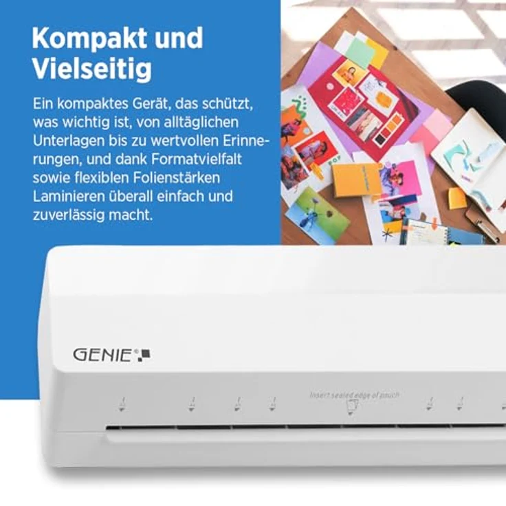 GENIE LA 400 A3, Heißlaminiergerät mit 2 Heizrollen, für A3 und A4, inkl. 5 Laminierfolien, schnelles Heizsystem, für Schule, Büro & Home-Office – Bild 4