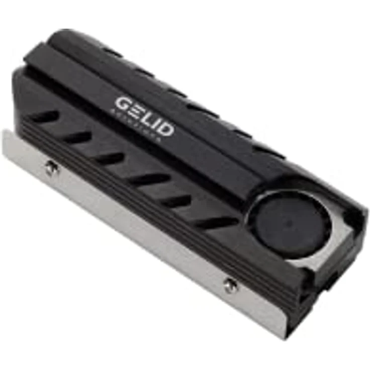 Gelid Solutions Icecap PRO M.2 SSD, passend für alle M.2 Typ 2280 SSD, PWM-Lüfter, 12000 U/min, 20 x 20 x 6 mm, schwarz – Bild 3