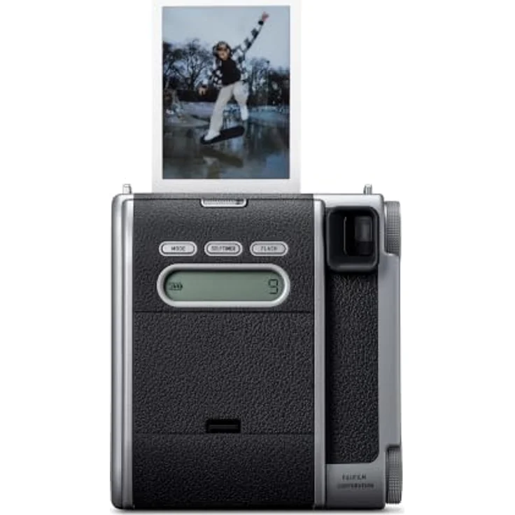 FUJIFILM instax mini 99™ Sofortbildkamera mit 6 Farbeffekten, 5 Belichtungsstufen, Selfiefunktion und Doppelbelichtung | Silber – Bild 3
