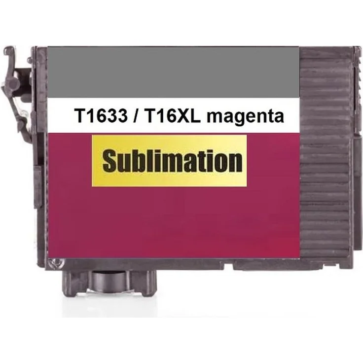 inkpro Sublimationstintenpatronen kompatibel mit Epson T16XL, XL Füllmengen, Schwarz 16 ml, Cyan, Magenta, für WorkForce Drucker