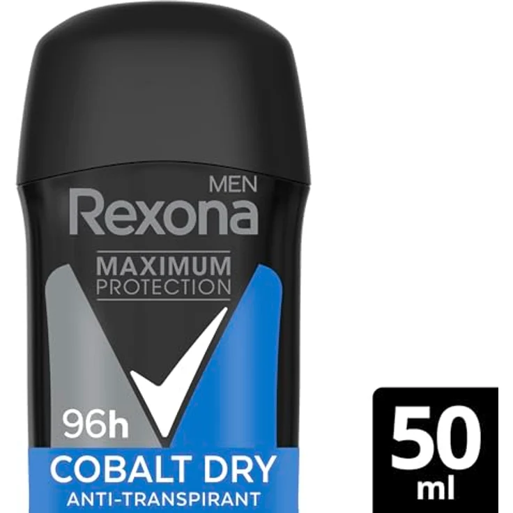 Rexona Men Maximum Protection Deo-Stick Cobalt Dry, 3x Antitranspirant mit 96 Stunden Schutz vor Schweiß und Körpergeruch, 50 ml – Bild 3