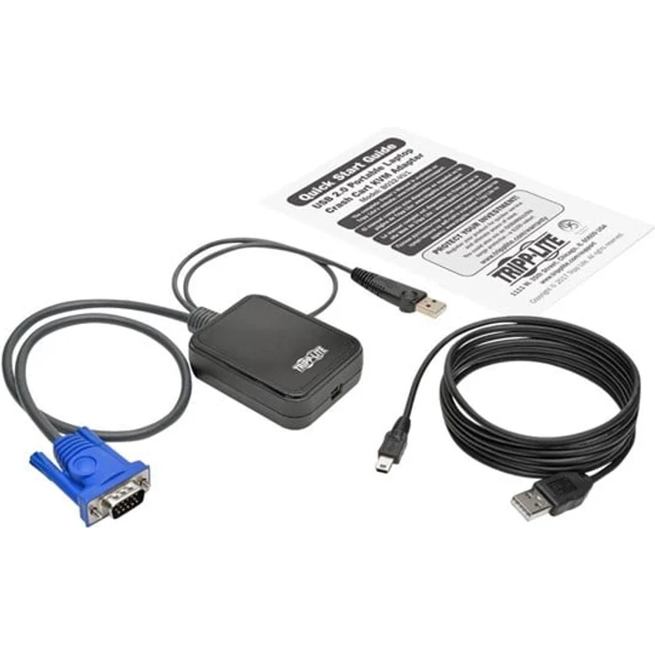 Eaton KVM Console to USB 2.0 Tragbarer Laptop Crash Cart Adapter, File Transfer und Video Capture bis 1920 x 1200 @ 60 Hz, TAA-konform