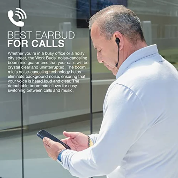 JLab Work In Ear Kopfhörer Bluetooth Kabellos, True Wireless Kopfhörer mit Mikrofon, 55+ Stunden Headphones, Ohrhörer Kabellose, Bluetooth-Headset PC für Laptop Büro – Bild 4