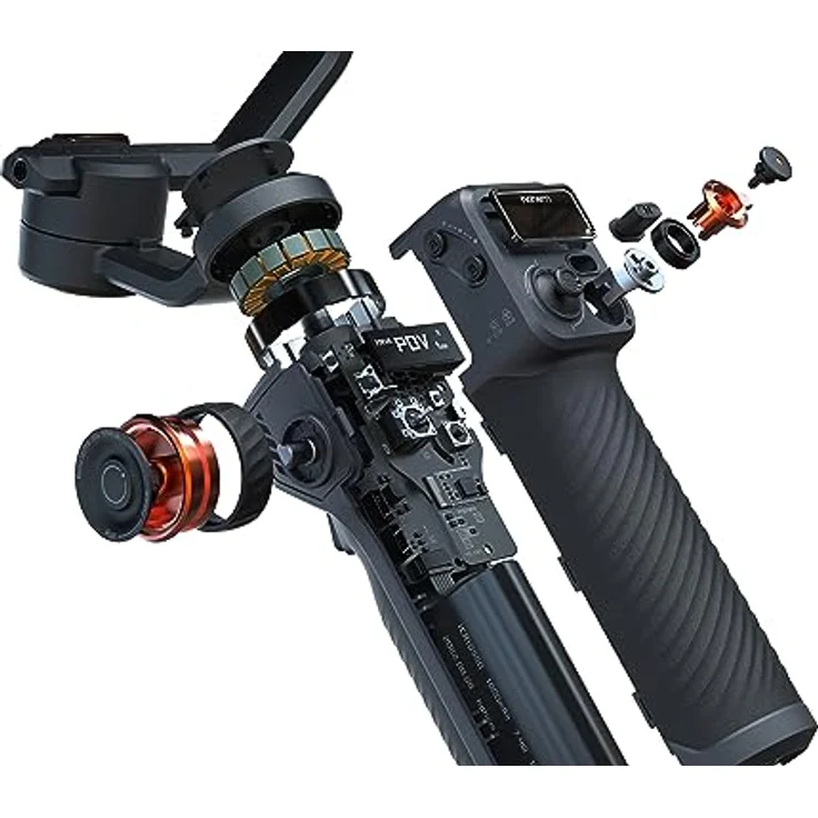 Hohem iSteady M6 Kit Premium Gimbal, 3-Achsen Smartphone-Stabilisator mit AI-Gesichtssensor und OLED-Bildschirm – Bild 3