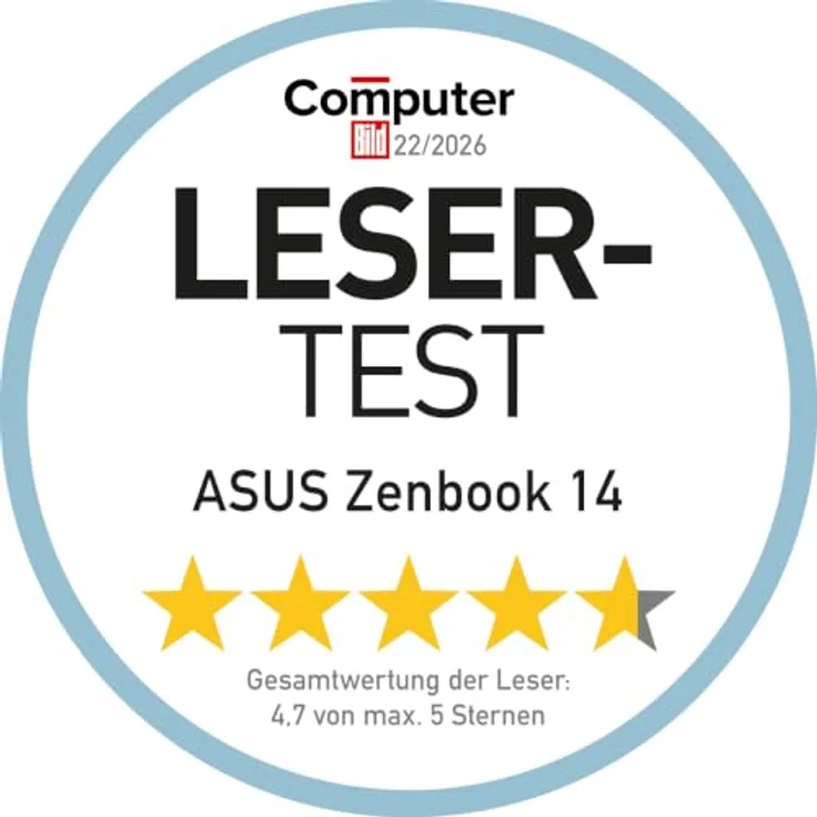 ASUS Zenbook 14 UX3480QA-SF003W, 14 Zoll OLED Laptop mit Snapdragon 200, 16 GB RAM, 512 GB SSD, Blau, Windows 11 Home – Bild 8