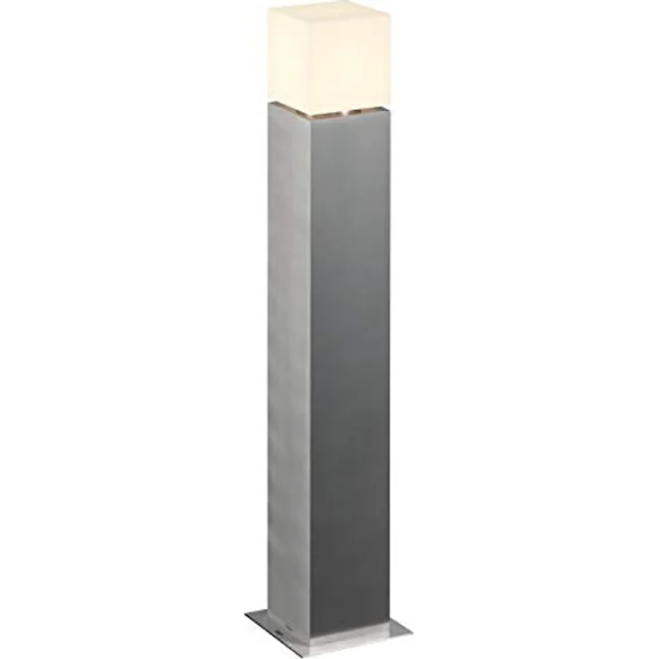 SLV LED Pollerleuchte SQUARE POLE 90 | Design Außen-Standleuchte, stilvolle Außenbeleuchtung | Outdoor Wegeleuchte, Außen-Leuchte dimmbar, Garten-Beleuchtung, Garten-Lampe | E27 max. 20W – Bild 1