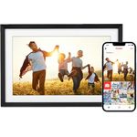 Rollei Smart WiFi Frame 104 AtmosphereLED, Digitaler Bilderrahmen mit hochwertigen Abmessungen und langer Lebensdauer