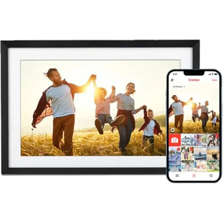 Rollei Smart WiFi Frame 104 AtmosphereLED, Digitaler Bilderrahmen mit hochwertigen Abmessungen und langer Lebensdauer