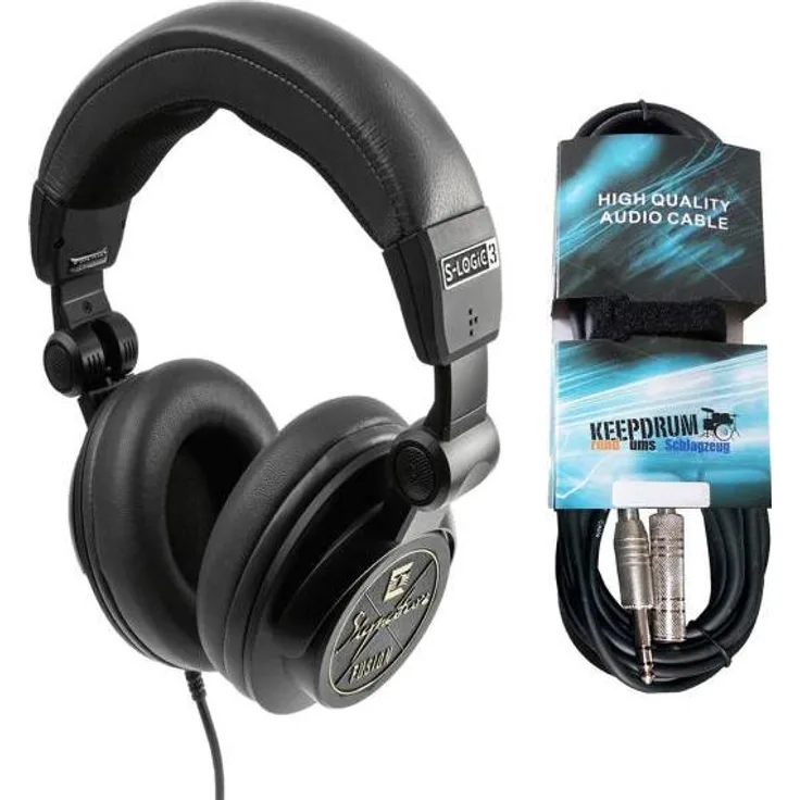 Ultrasone Signature Fusion, professioneller Studio-Kopfhörer mit 45-mm-Titan-Schallwandler, Kabel und Transportetui