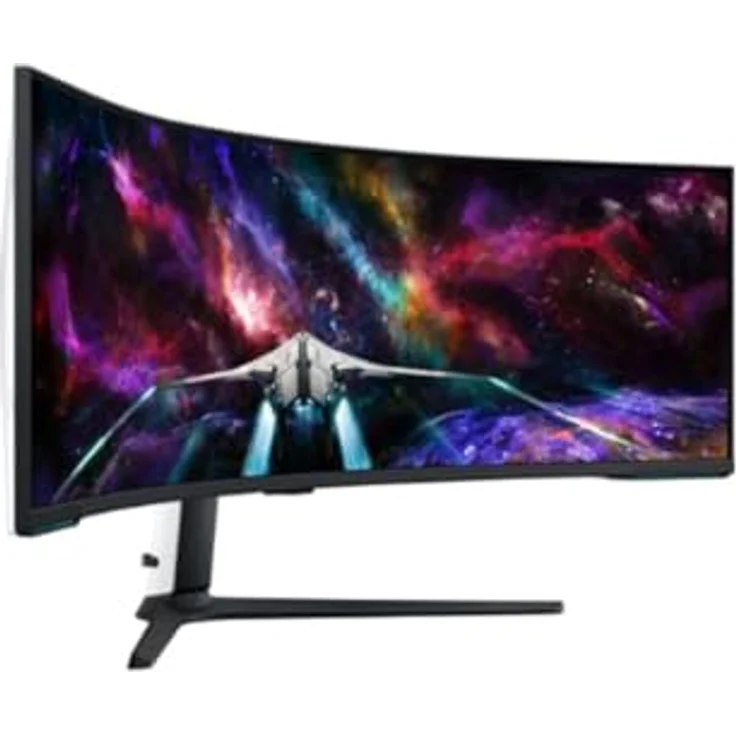 Samsung Odyssey S57CG952NU LED display 144,8 cm (57") 7680 x 2160 pixels Noir, Blanc, Office-Monitor mit 2 Jahren Garantie – Bild 2
