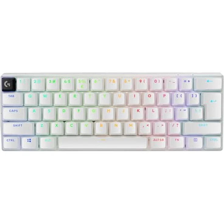 Logitech G PRO X 60 Lightspeed kabellose Gaming-Tastatur, US International QWERTY indeling, Weiß - mit Doubleshot-PBT-Tastenkappen für Premium-Qualität – Bild 2