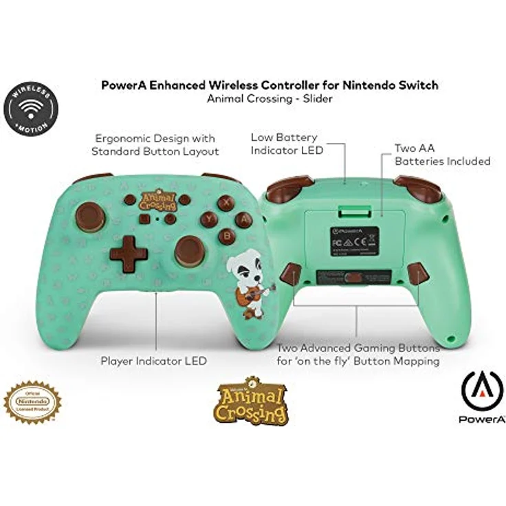 PowerA Enhanced Wireless Controller - K.K. Slider Türkis, Braun (1515668-01) (Switch) – Bild 3